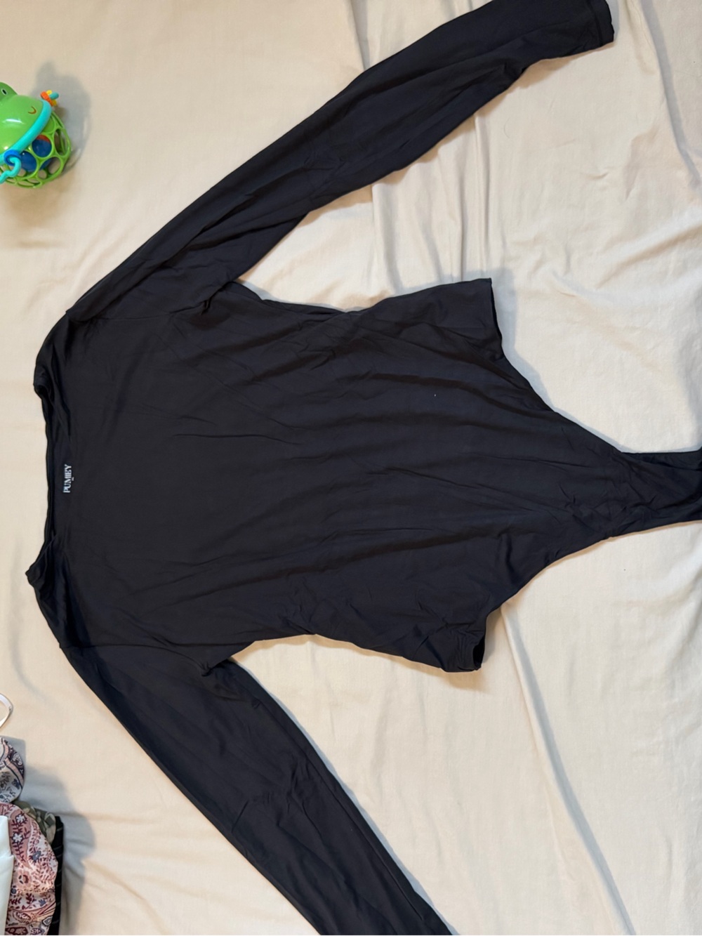 Long Sleeve Black Bodysuit - Women